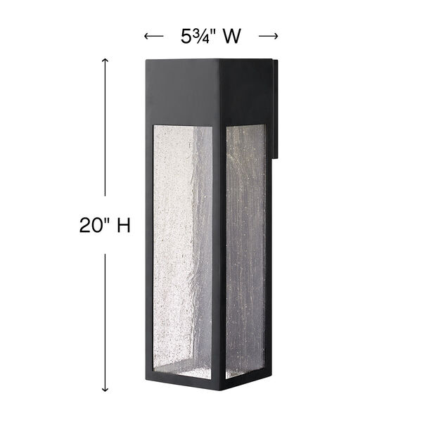 Rook Satin Black Six-Inch LED Outdoor Wall Mount, image 2
