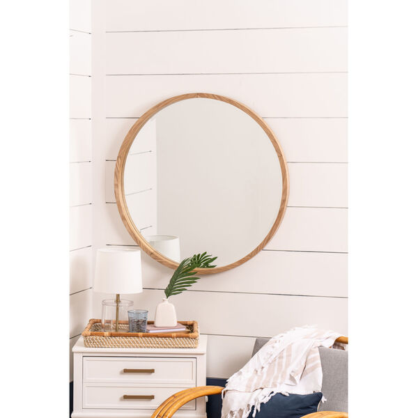 Parson Light Wood 36-Inch Wall Mirror, image 5