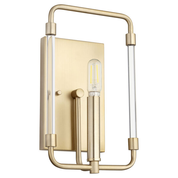 Optic Aged Brass Seven-Inch One-Light Wall Mount, image 1