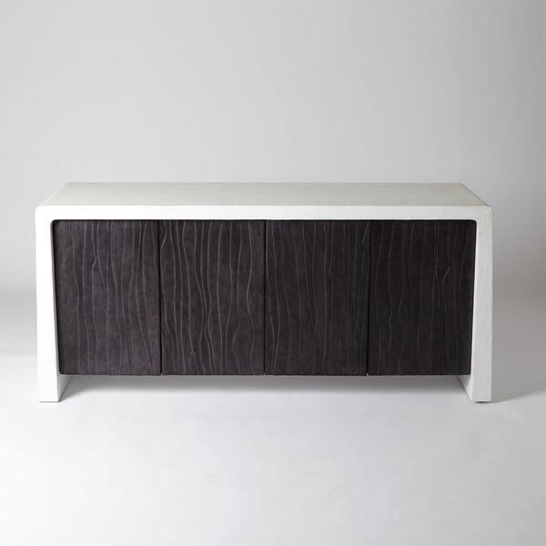 Studio A Home White and Black Karl Cabinet, image 4
