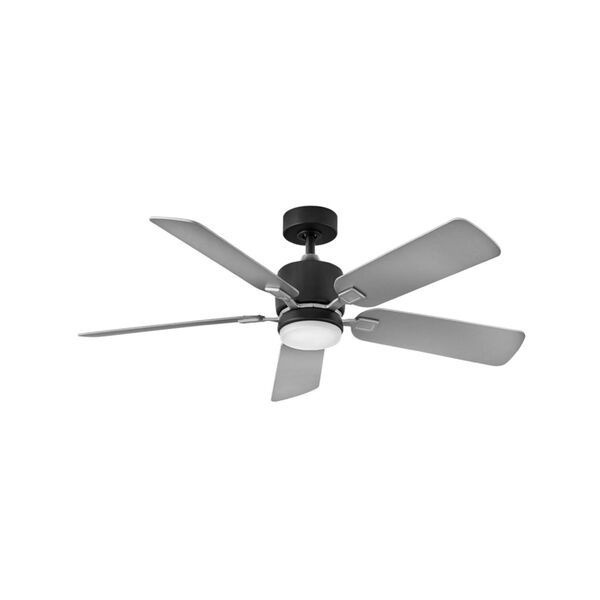 Afton Matte Black 52-Inch LED Ceiling Fan, image 1