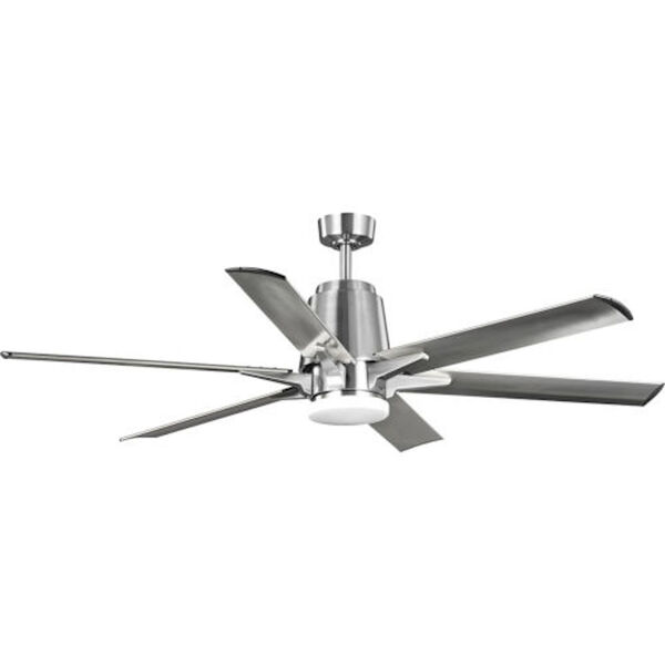 Castor Brushed Nickel 60-Inch LED Ceiling Fan, image 1
