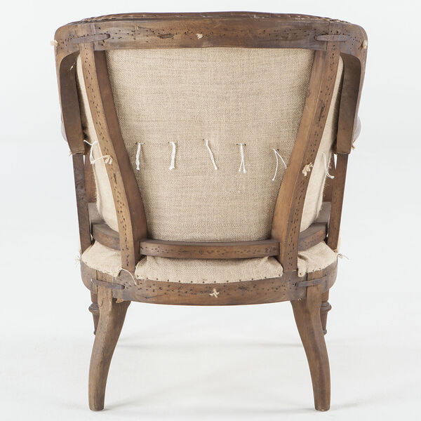 Distressed Tobacco Leather Deconstructed Club Chair, image 2