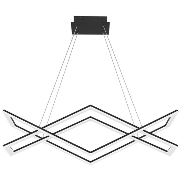 Newman Matte Black LED Chandelier, image 4