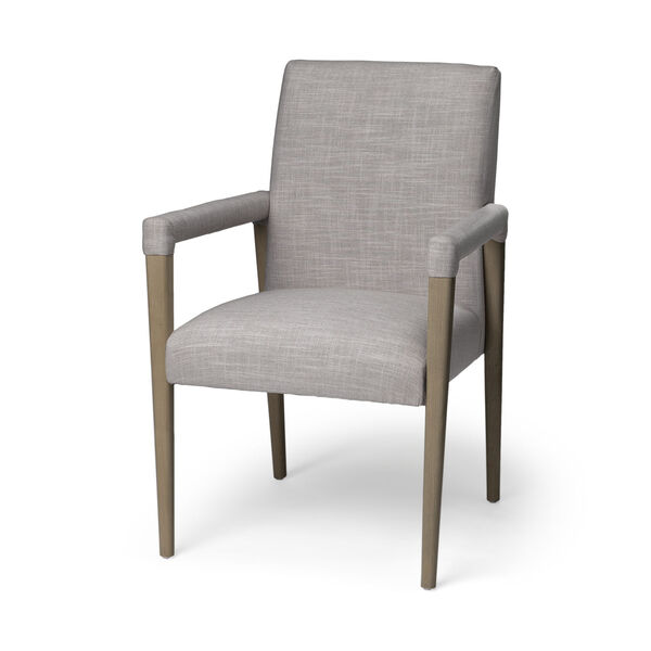 Palisades Gray and Brown Dining Arm Chair, image 1