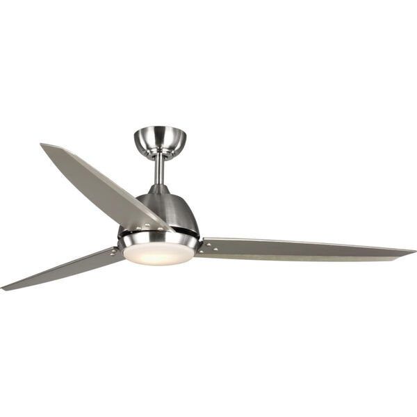 Oriole Brushed Nickel 60-Inch LED One-Light Ceiling Fan, image 1