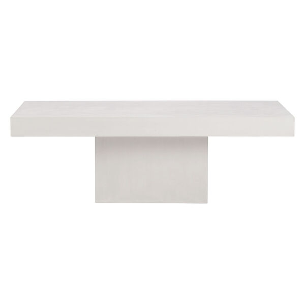 Perpetual Terrace Concrete Coffee Table in Ivory White, image 2