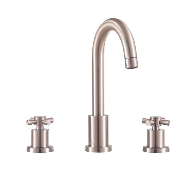 Messina Brushed Nickel 8-Inch Widespread Bath Faucet, image 3