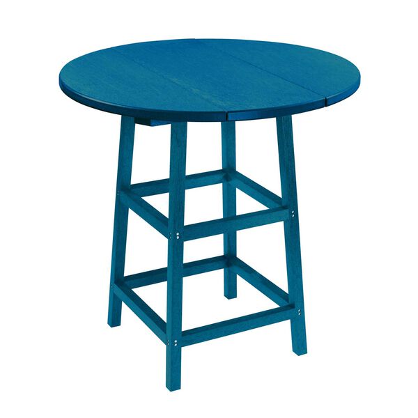 Capterra Casual Pacific Blue Outdoor Pub Table, image 1