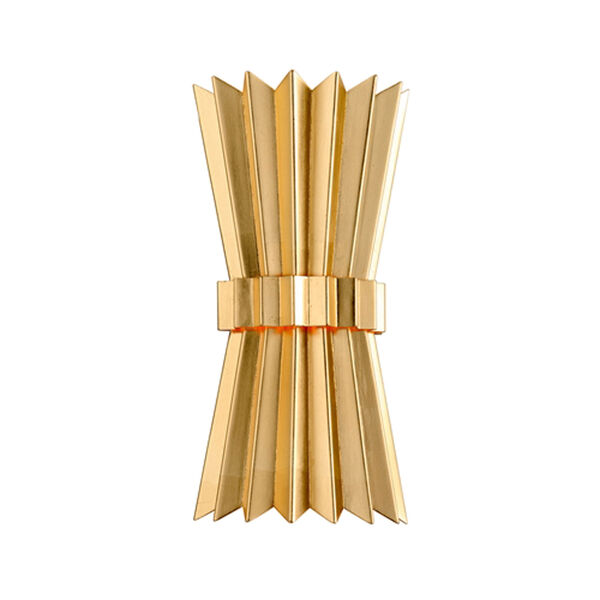 Moxy Gold Leaf Two-Light Wall Sconce, image 1