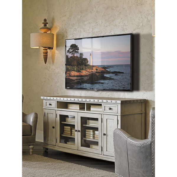 Oyster Bay White Shadow Valley Media Console, image 2