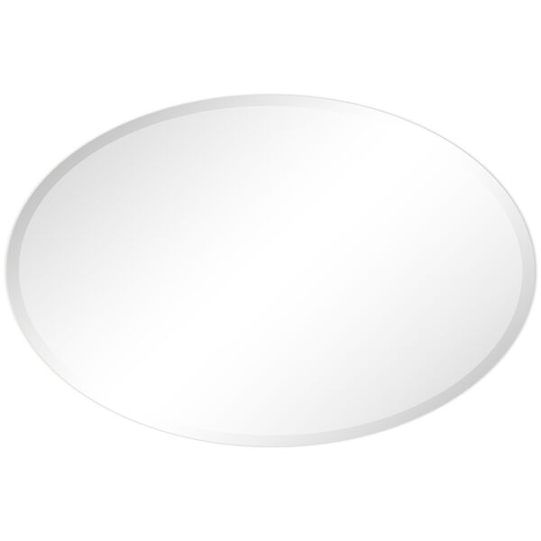Frameless Clear 24 x 36-Inch Oval Wall Mirror, image 3