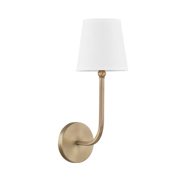 Whittier Aged Brass One-Light Wall Sconce, image 1