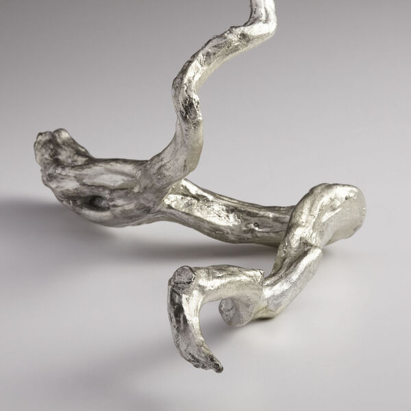 Silver Leaf Drifting Silver Sculpture -H, image 3