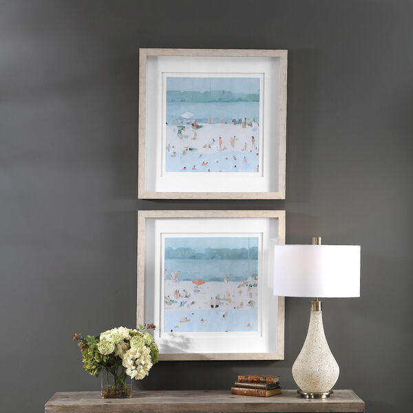Sea Multicolor Sandbar Framed Print, Set of 2, image 3