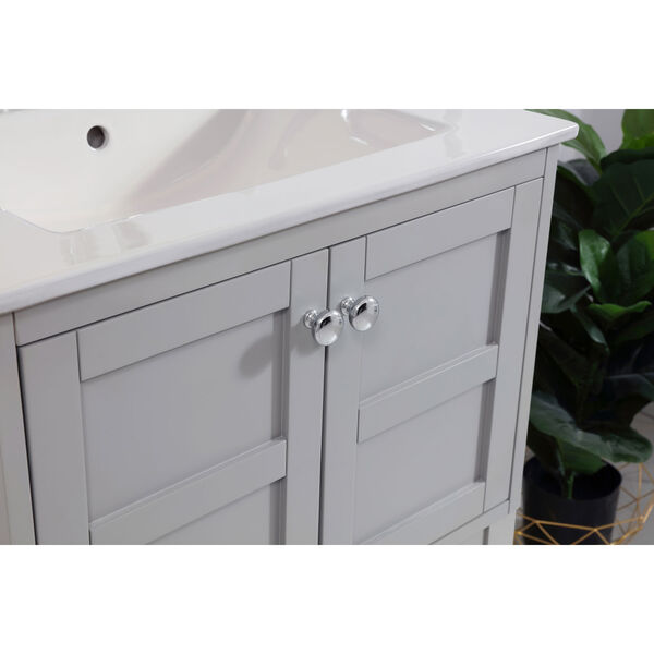 Elegant Lighting Mason Gray 25 Inch Vanity Sink Set Vf2524gr Bellacor - 25 Inch Wide Bathroom Sink