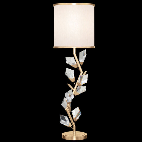 Foret Gold White One-Light Console Lamp, image 1