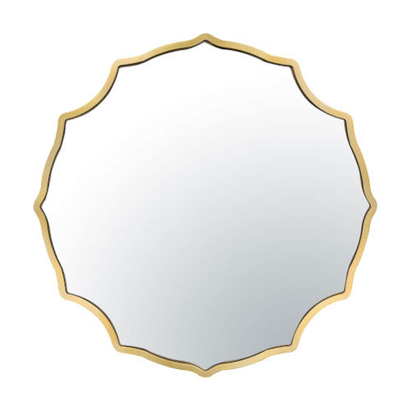 Not Baroque - en Gold 30-Inch Wall Mirror, image 1