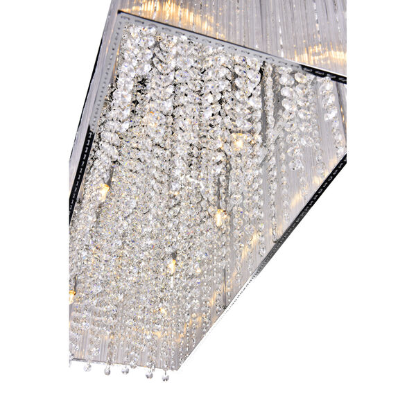 Spring Morning Chrome 10-Light Chandelier with K9 Clear Crystals, image 3