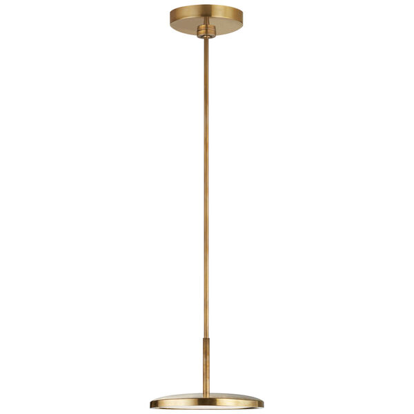 Dot 9-Inch Pendant in Natural Brass by Peter Bristol, image 1