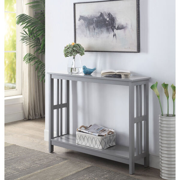 Mission Console Table in Gray, image 3
