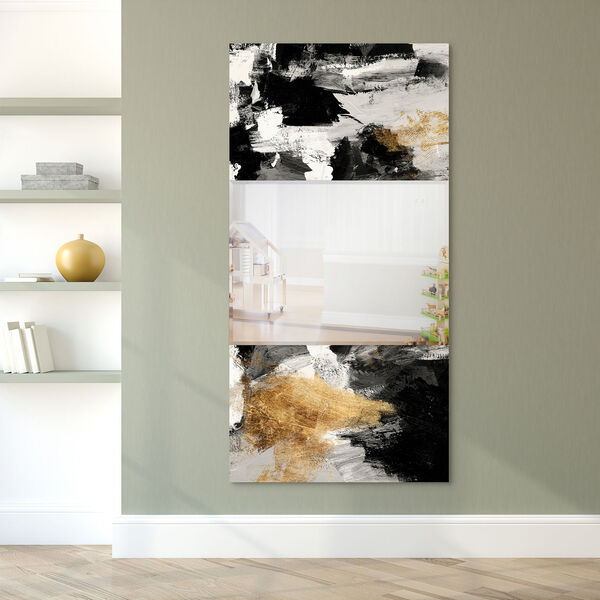 Grey Skies Black 32 x 64-Inch Rectangular Beveled Wall Mirror, image 6