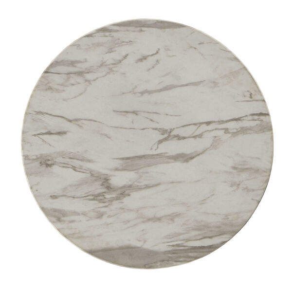 Danica White Faux Marble Coffee Table, image 4