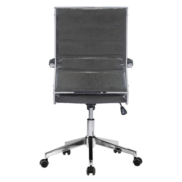 Liderato Gray and Silver Office Chair, image 5