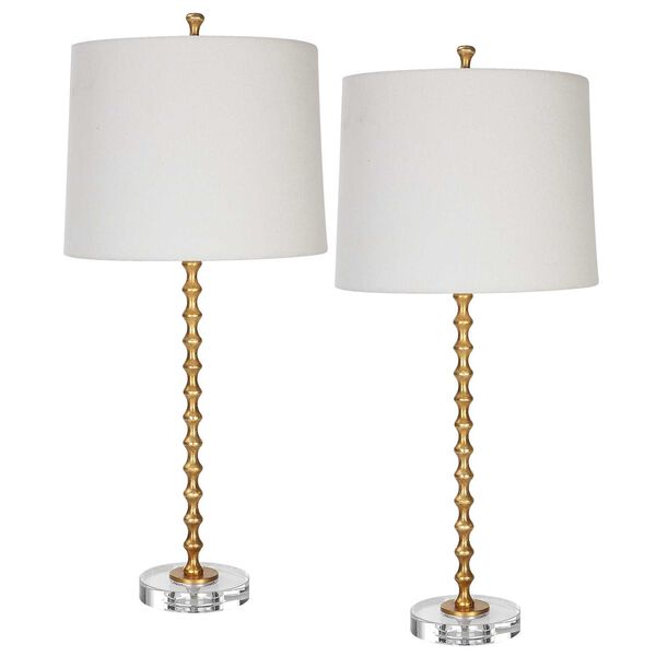 Loring Stacked Hourglass Gold One-Light Table Lamp, Set of 2, image 3