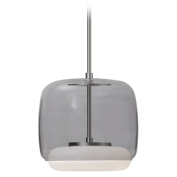 Enkel Smoked and Nickel 10-Inch One-Light LED Pendant, image 1