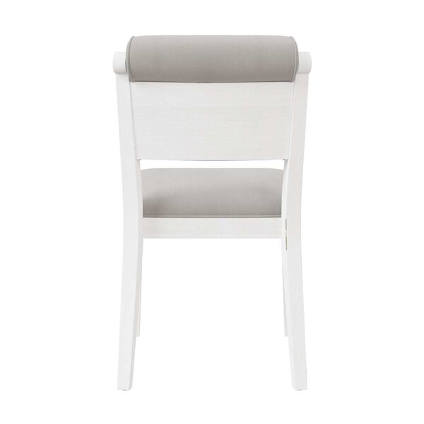 Clarion Sea White Wood and Upholstered Dining Chairs, Set of Two, image 8