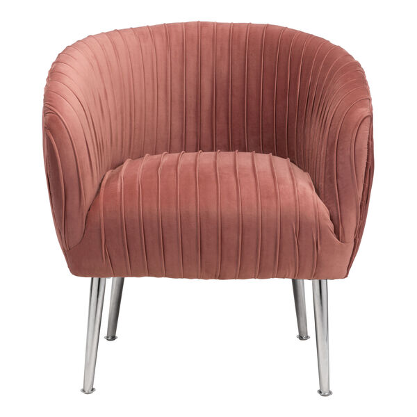 Betsy Pink and Silver Accent Chair, image 4
