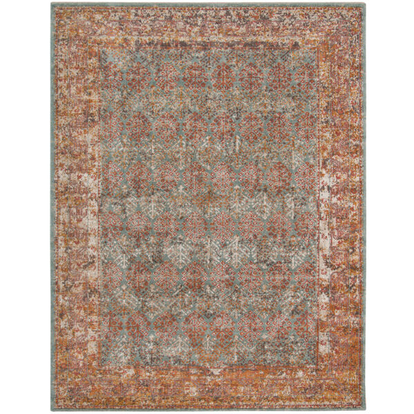 Eternal Sea Blue Rectangle 9 Ft. 10 In. x 13 Ft. 10 In. Rug, image 1
