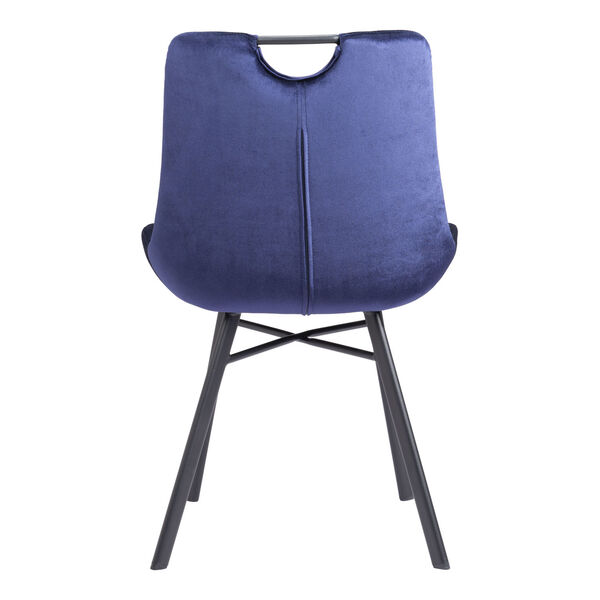 Tyler Blue and Matte Black Dining Chair, image 4