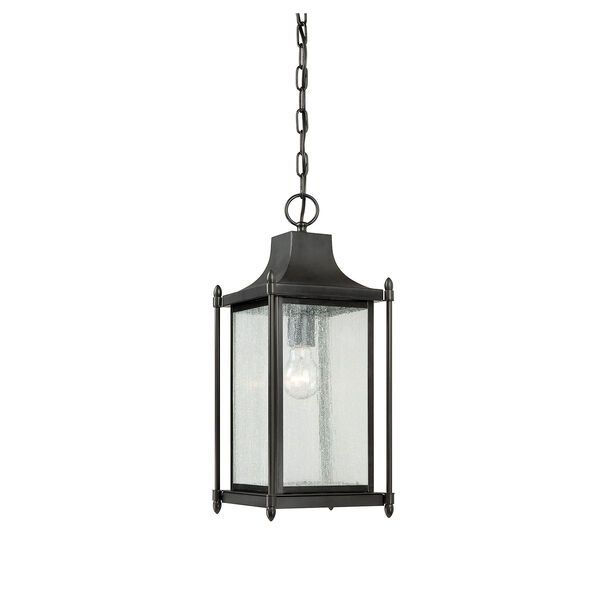 Dunnmore Black One Light Outdoor Pendant, image 1