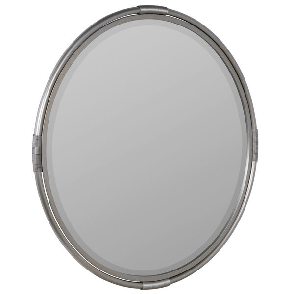Scarlet Silver Metal 32-Inch x 32-Inch Wall Mirror, image 3
