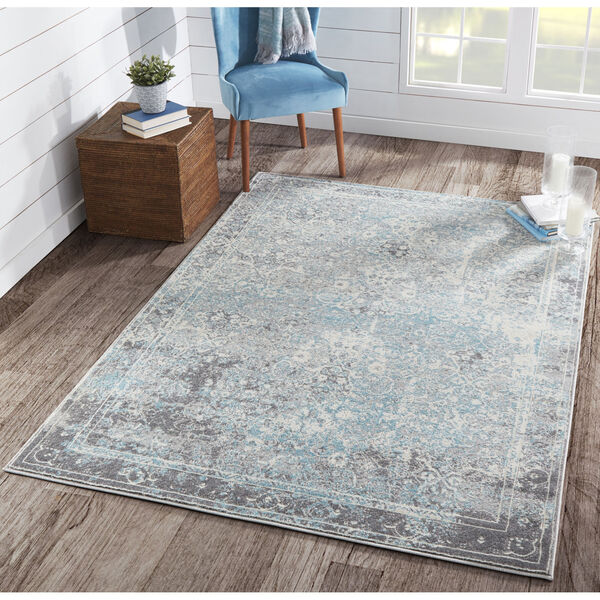 Luxe Turquoise Rectangular: 7 Ft. 10 In. x 9 Ft. 10 In. Rug, image 2
