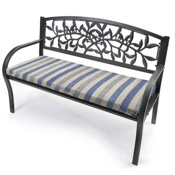 Tilford Denim Blue 48 x 18 Inches Knife Edge Outdoor Settee Swing Bench Cushion, image 4