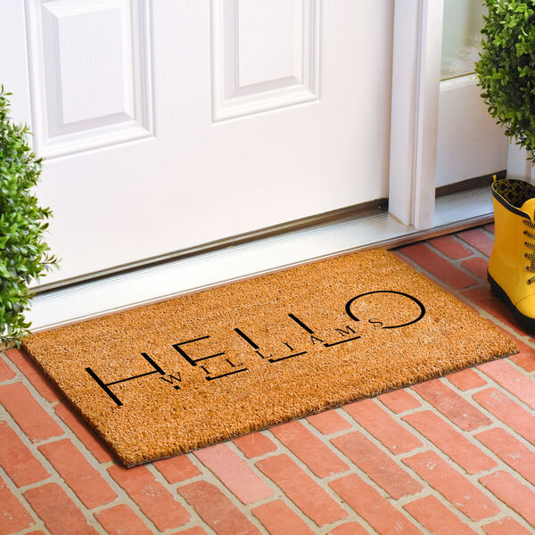 Personalized HELLO 30 In. x 48 In. Doormat, image 2