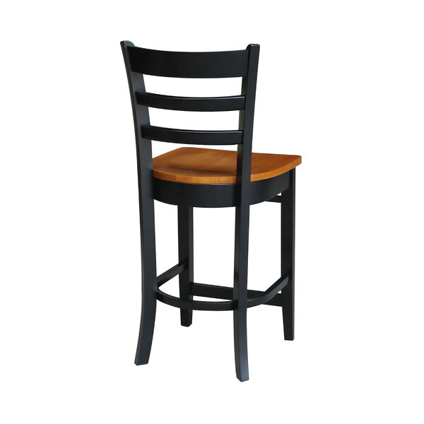 Emily Black and Cherry Counter Stool, image 5
