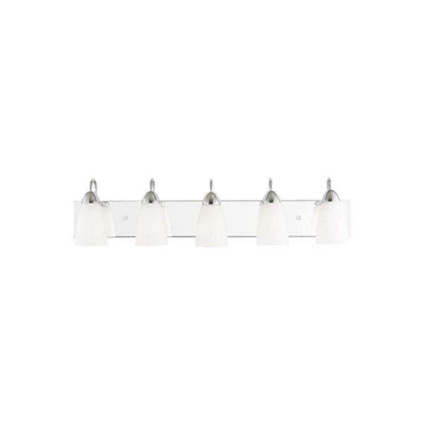 Nora Chrome Five-Light Wall Sconce, image 2
