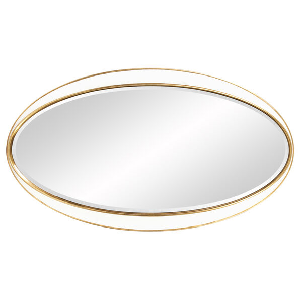 Rania White and Gold Mirror, image 3