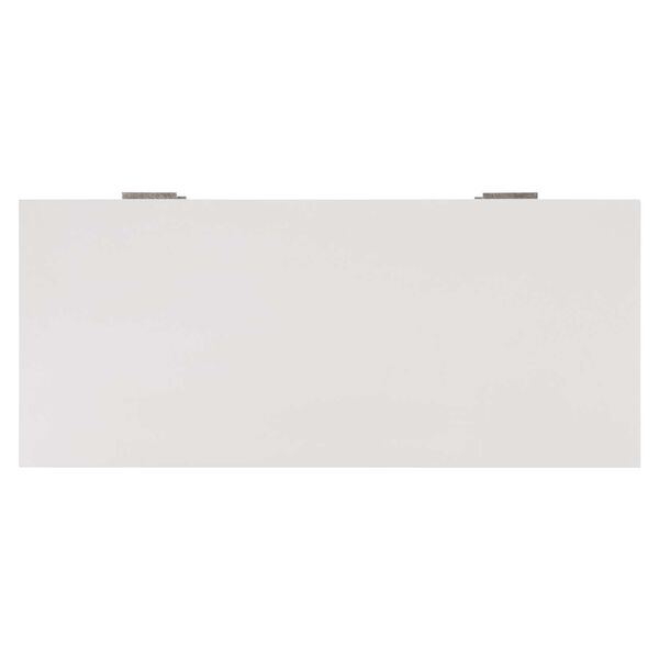 Solaria Dune, White and Shiny Nickel Tall Drawer Chest, image 5