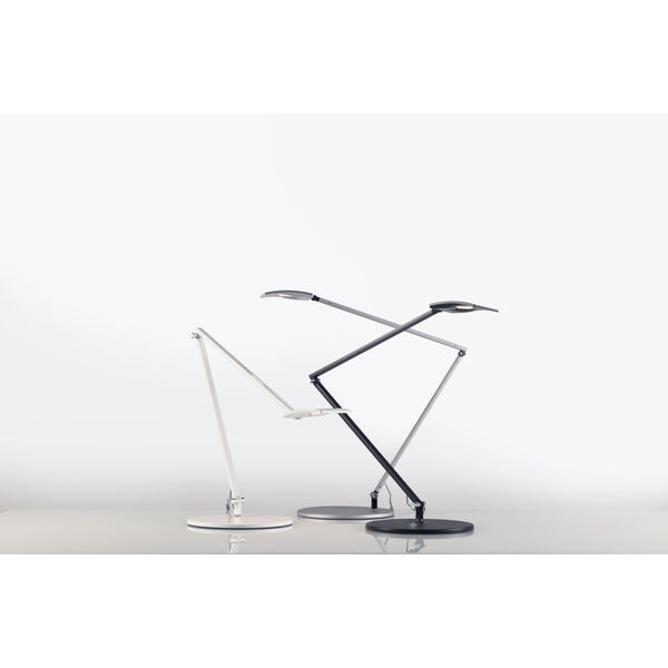 Mosso Pro Metallic Black Warm White LED Desk Lamp with USB, image 2