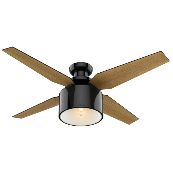 Cranbrook Gloss Black 52-Inch One-Light LED Ceiling Fan, image 5