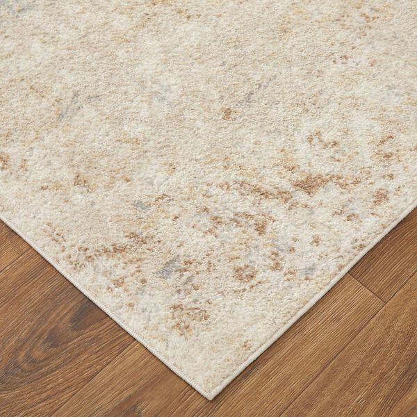 Camellia Casual Abstract Tan Ivory Rectangular 4 Ft. 3 In. x 6 Ft. 3 In. Area Rug, image 6