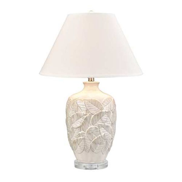 Goodell White Glazed One-Light Table Lamp, image 1