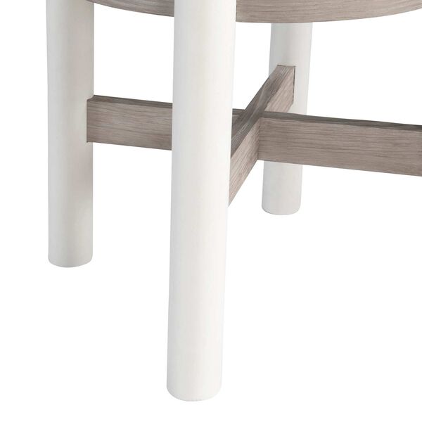 Trianon Natural and White Side Table, image 6
