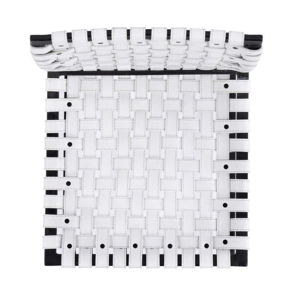 Urban Woven White Leather Side Chair, image 6