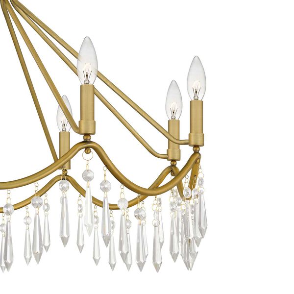 Airedale Aged Brass Eight-Light Chandelier, image 5